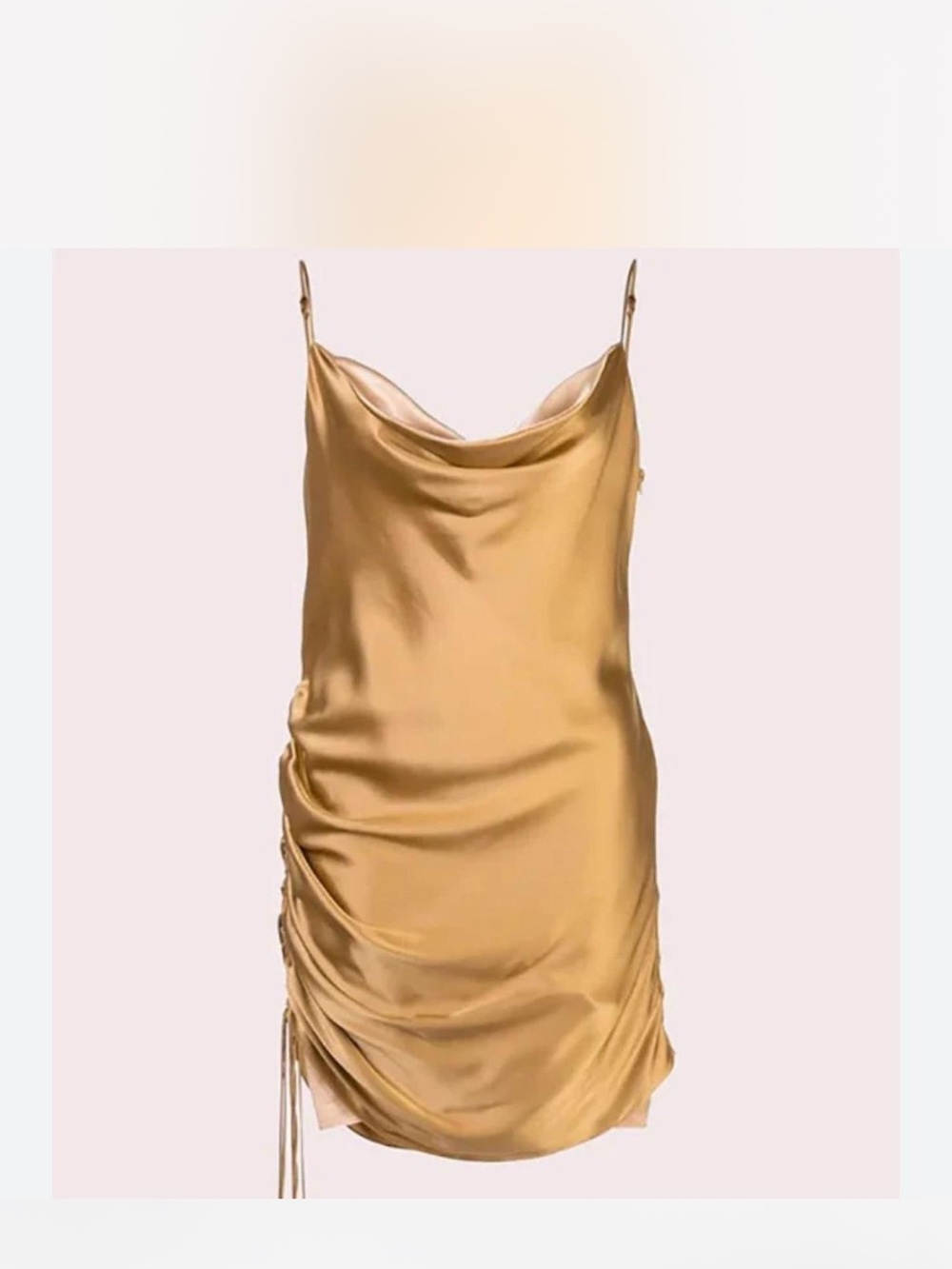 Cinq A Sept Tallulah dress gold size 6.